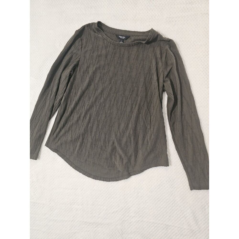 Simply Vera Wang Green Long Sleeve Top